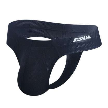 Men's Simple Breathable Mesh Pouch Bikini