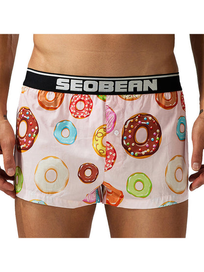 Men's Breathable Loose Fit Homewear Lounge Boxer
