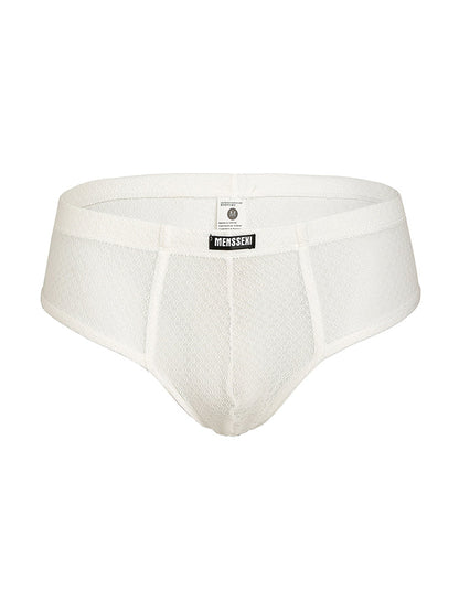 2 Pack Men's Low-Rise Lace Semi-Transparent Trunks
