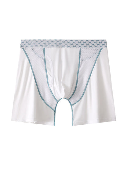 2 Pack Men's Nylon Breathable Sports Anti-Chafing Casual Business Boxer Briefs