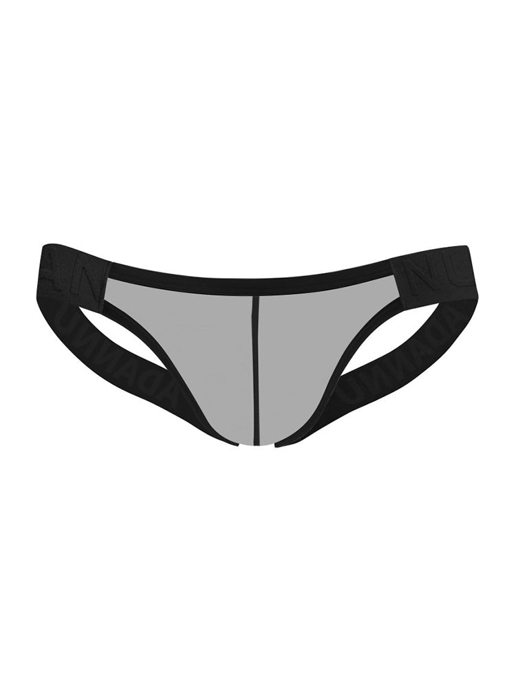 2 Pack Men's Nylon Semi-Transparent Sexy Jockstrap