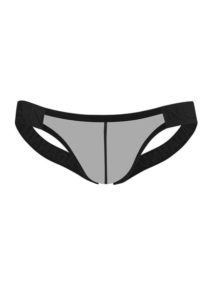 2 Pack Men's Nylon Semi-Transparent Sexy Jockstrap