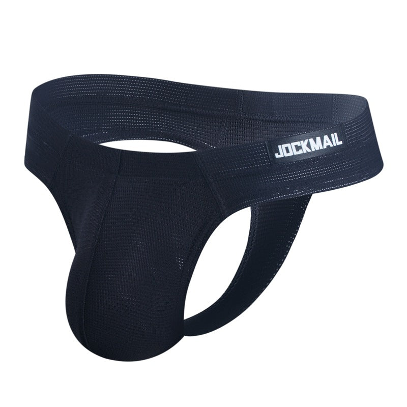 Men's Simple Breathable Mesh Pouch Bikini