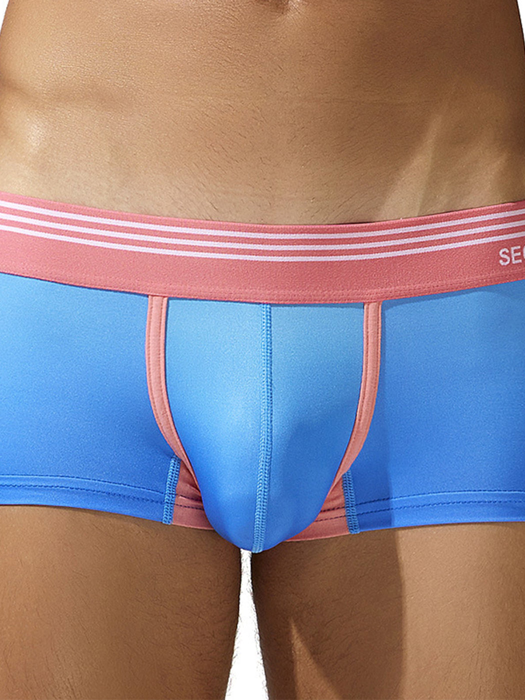 Men's Spliced Lines Trunks in Ombre