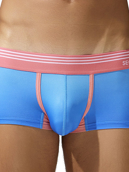 Men's Spliced Lines Trunks in Ombre