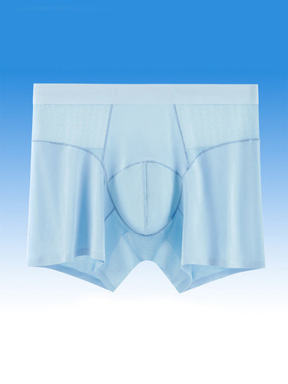 2 Pack Men's  Modal Seamless Antibacterial Anti-Chafing Leg Boxers Briefs & Midway Briefs
