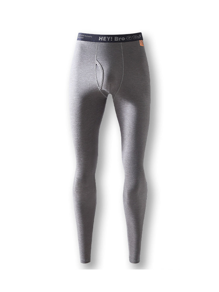 Men's Thermal Pants with Fleece Lining. Thickened Sports Base Layer Pants