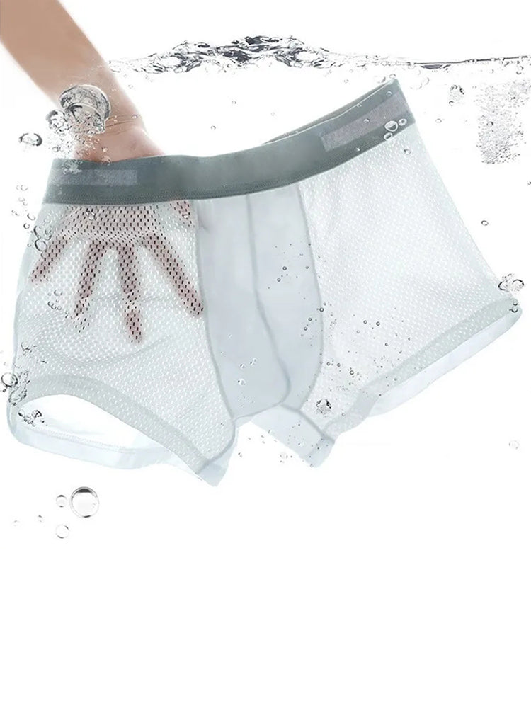 4 Pack Breathable Mesh Fabric Men's Underwear