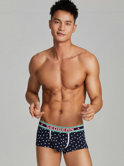 Men's Christmas Holiday Pouch Cotton Underwear
