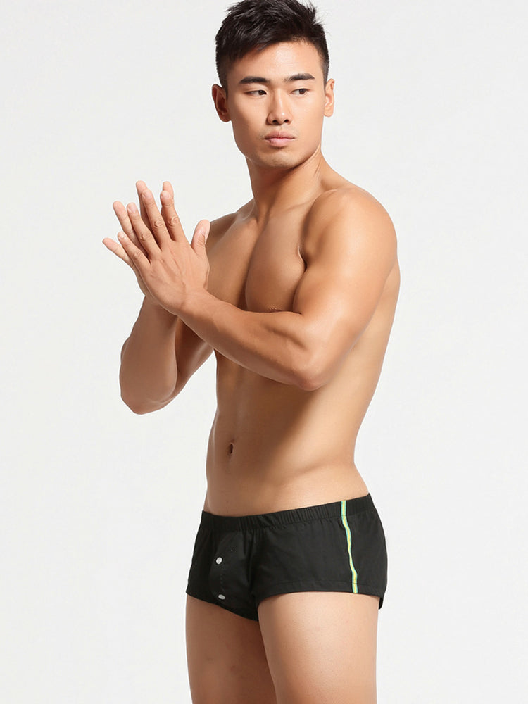 Men's Breathable Trunks with Button Fly
