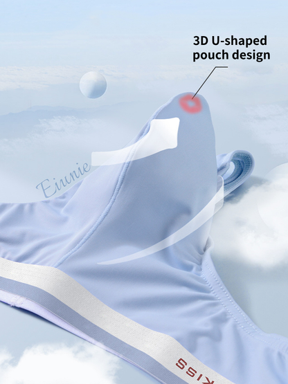 3 Pack Men's Ice Silk Sexy U-Shaped Pouch Kiss Thong