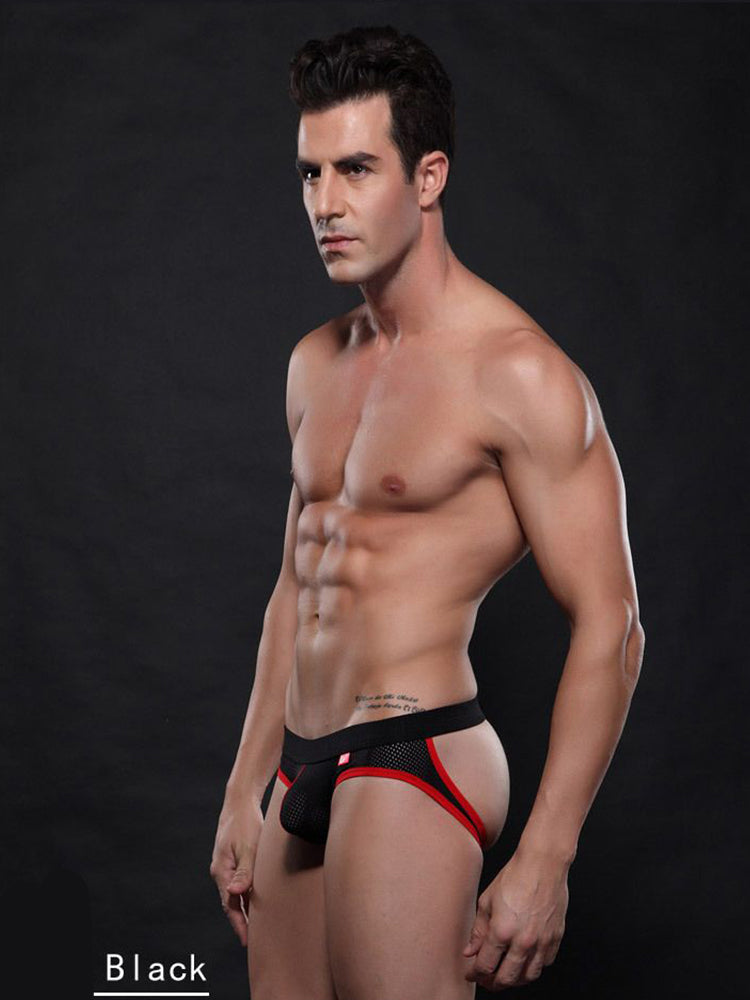 4 Pack Men's Low Waist Sexy Breathable Butt Lifting Stylish Comfortable Jockstrap