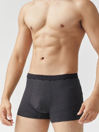 3 Pack Men's Striped Trunks for Ultimate Comfort
