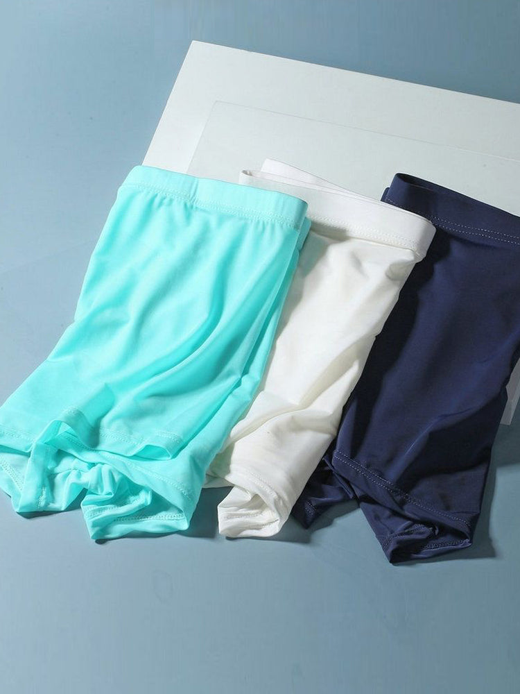 Thin Breathable Ice Silk U Convex Boxers for Men