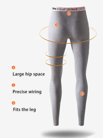 Men's Thermal Pants with Fleece Lining. Thickened Sports Base Layer Pants