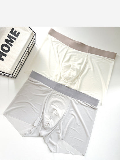 3 Pack Men's Ultra-thin Seamless Trunks