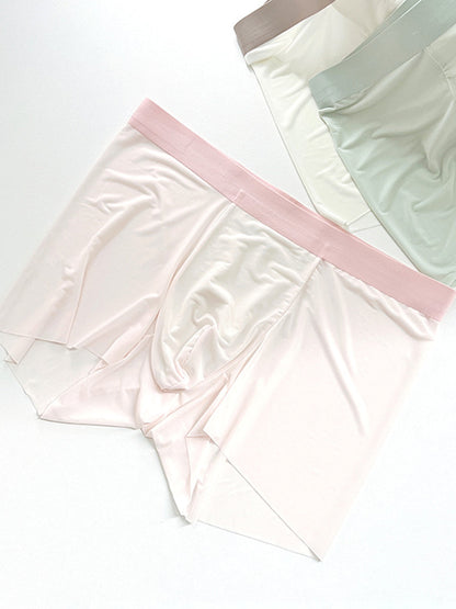 3 Pack Men's Ultra-thin Seamless Trunks