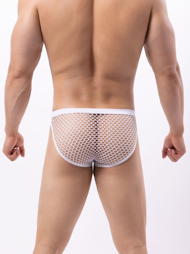 2 Pack Men's Low-Rise Mesh Breathable Bikini
