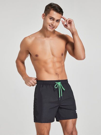 Men's Solid Breathable Beach Shorts Boxer