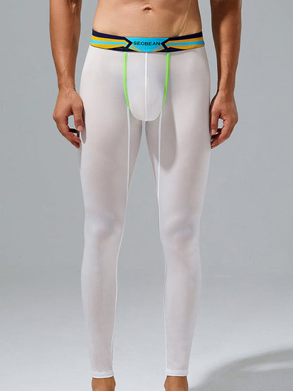 Men's Sexy Sport Long Johns With Large Pouch