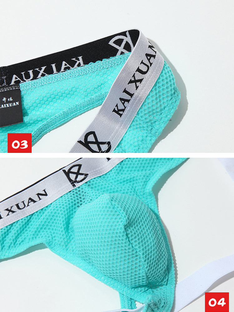 Men's Soft Elastic Comfortable Breathable Low Waist Sexy Thong