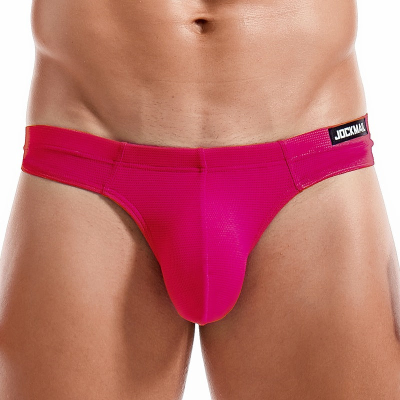 Men's Simple Breathable Mesh Pouch Bikini