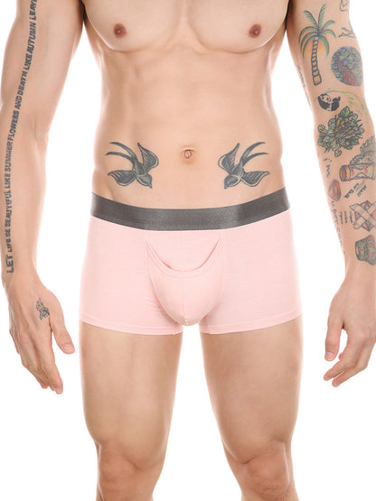 Men's Dual Ball Pouch Trunks With Fly Front