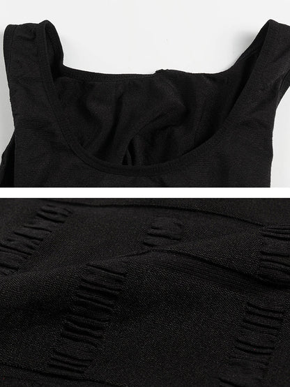Mens Waist Body Shaper Vest T-Shirt Tank Tops
