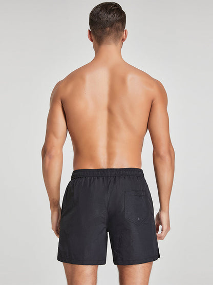 Men's Solid Breathable Beach Shorts Boxer
