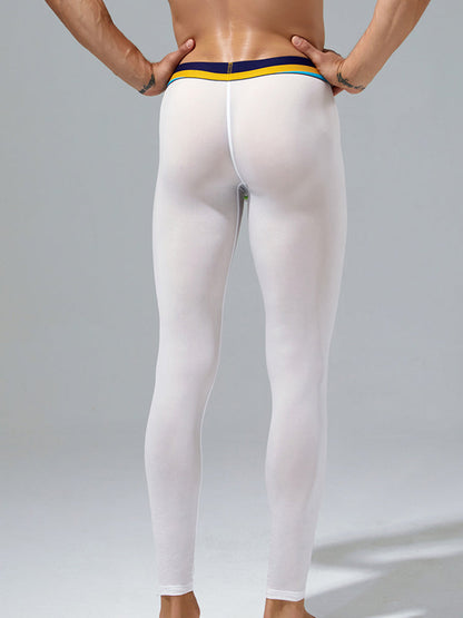 Men's Sexy Sport Long Johns With Large Pouch