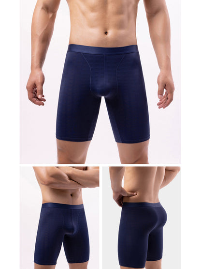 2 Pack Men's Front Pouch Mesh Boxer Briefs