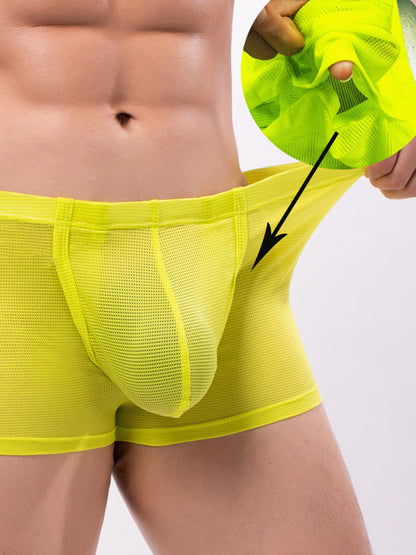 Men's Big Pouch U-convex Trunks with Fly