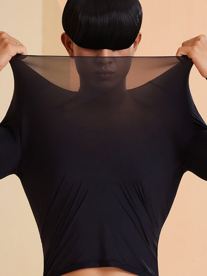 Men's Skin-Friendly Ultra-Thin High-Elastic Anti-Static Thermal Base Layer Tops & Bottoms
