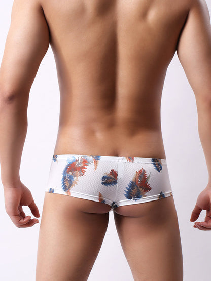 4 Pack Men's U-Pouch Low-Rise Moisture-Wicking Trunks