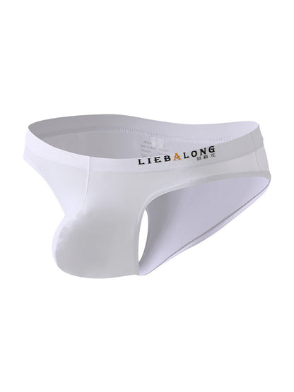4 Pack Men's Ice Silk Low-Rise Big Pouch Sexy Comfortable Bikini