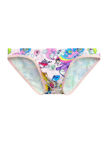 2-pack Men's Breathable Sports Cartoon Print Bikini