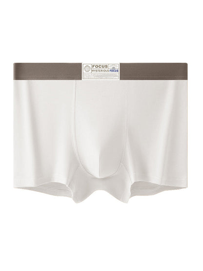 3 Pack Men's Cotton Breathable Antibacterial Quick-Dry U-Shaped Trunks