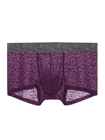 3 Pack Men's Lace Breathable Sweat-Wicking Trunks
