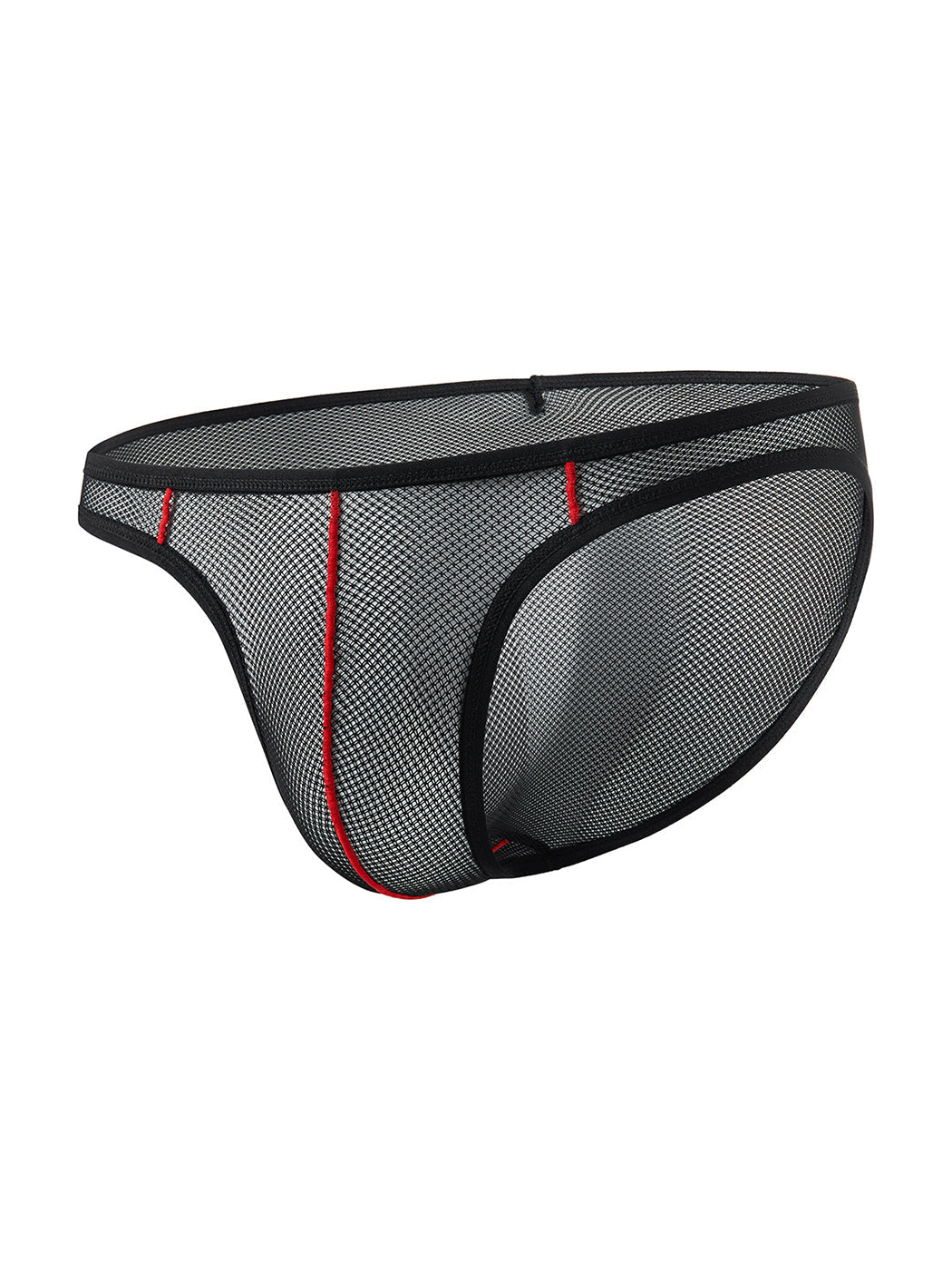 2 Pack Men's See-through Mesh Bikini