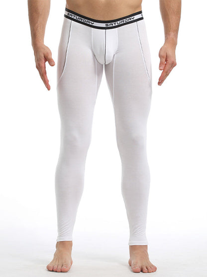 Men's Thermal Pants Bamboo Fiber Casual Thermal Pants