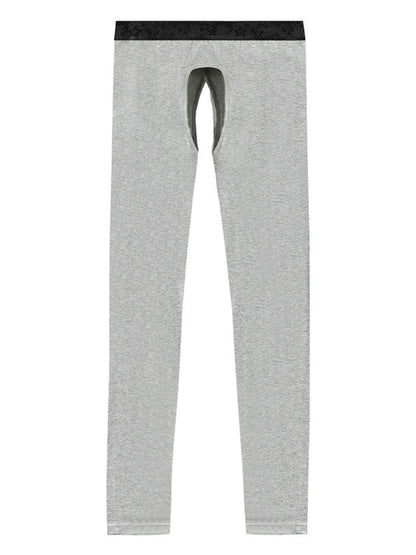 Men's Pure Cotton Open Crotch Breathable Warm Pants