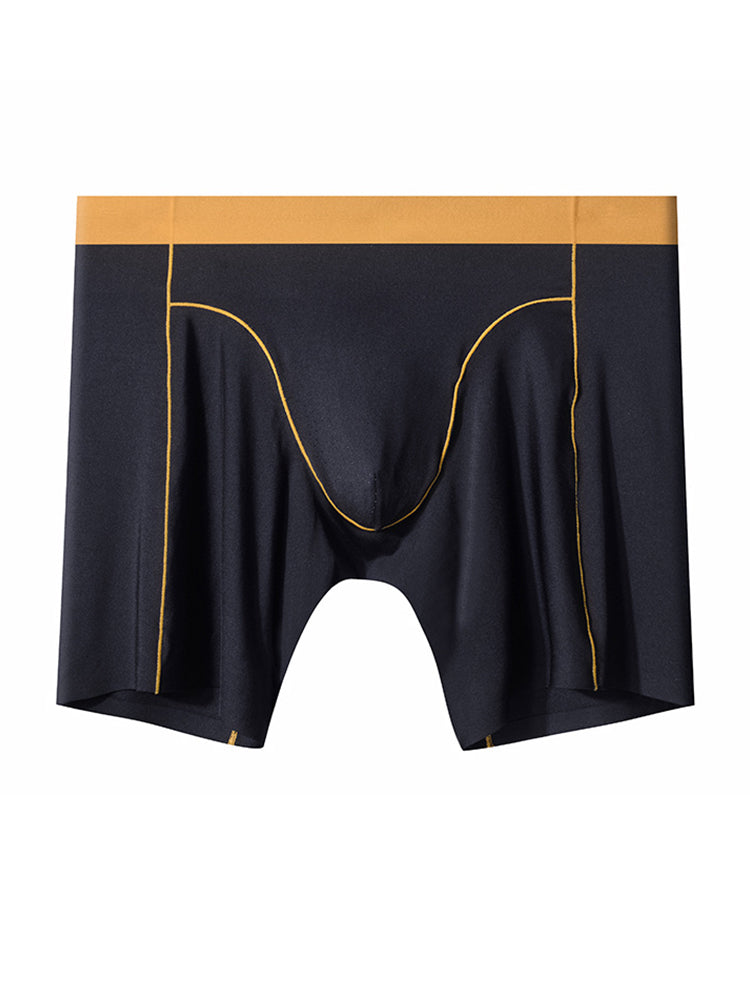 Men's Sports Anti-Chafing Ice Silk Quick-Dry Boxers Briefs & Midway Briefs