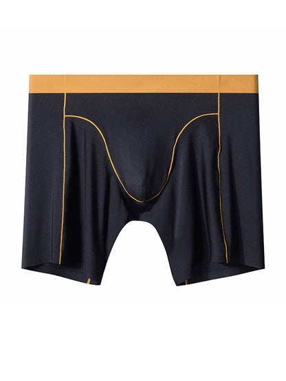 Men's Sports Anti-Chafing Ice Silk Quick-Dry Boxers Briefs & Midway Briefs