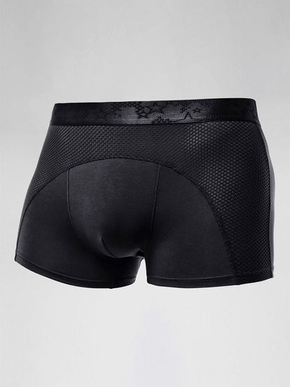 3 Pack Men's Ice Silk Sports Breathable Boxer Briefs