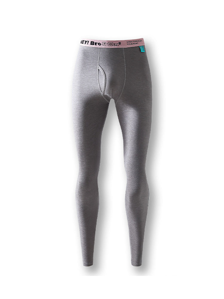 Men's Thermal Pants with Fleece Lining. Thickened Sports Base Layer Pants