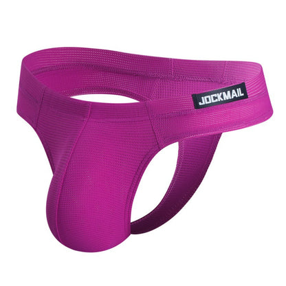 Men's Simple Breathable Mesh Pouch Bikini