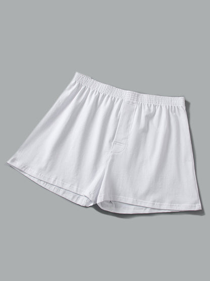 Men's Cotton Boxer Shorts With Button Fly