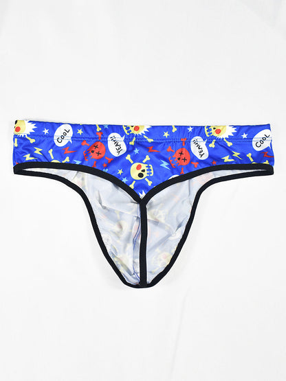 3-pack Men's Sexy Skull Low-rise Thong