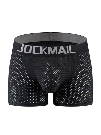 Sponge Cushion Mesh Buttock Boxer Briefs