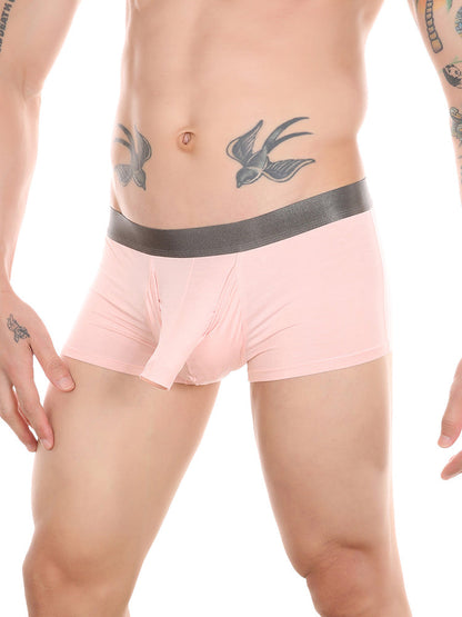 Men's Dual Ball Pouch Trunks With Fly Front